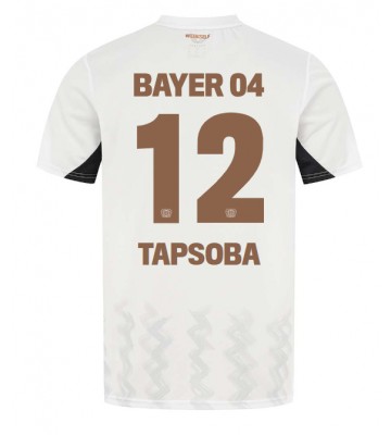 Bayer Leverkusen Edmond Tapsoba #12 Replika Udebanetrøje 2024-25 Kortærmet